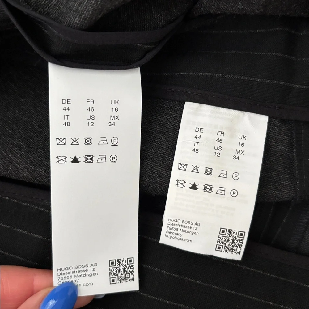 Hugo Boss Jolise Pinstripe Stretch Slim Leg Pant Suit
